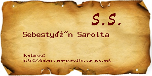 Sebestyén Sarolta névjegykártya